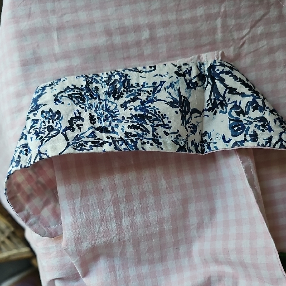 Tailor Vintage Airotec Flamingo Gingham Light Pink Checkered Button Down Shirt - Picture 8 of 8